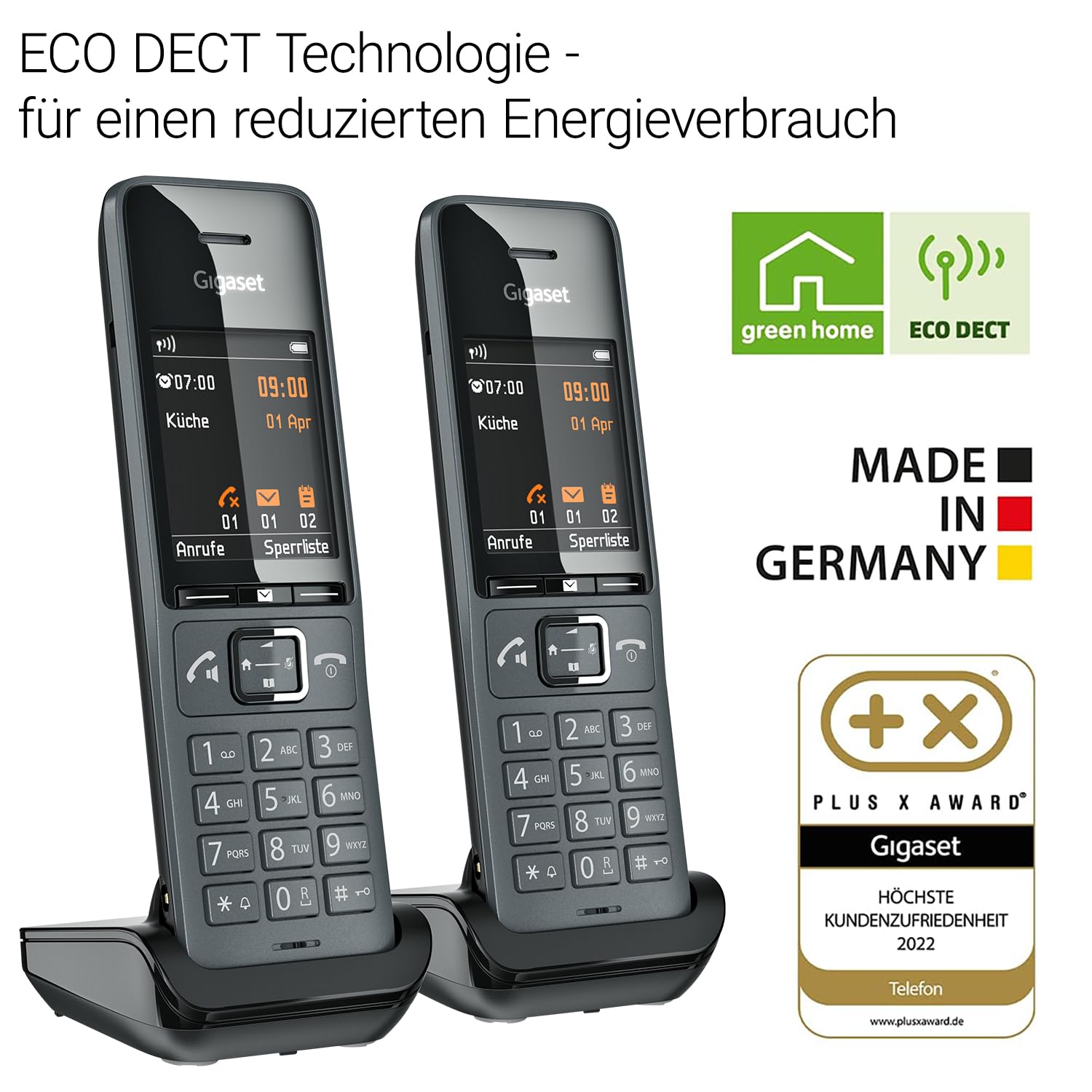 gigaset-comfort-520hx-duo-2x-dect-mobilteil-f-r-fritzbox-titan-schwarz-ohne-basi image 5