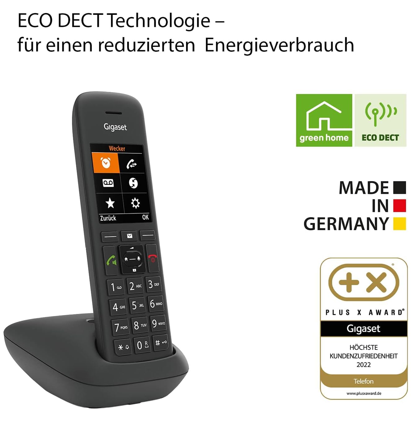 gigaset-c575-schnurloses-dect-telefon-mit-basis-farbdisplay-schwarz image 5