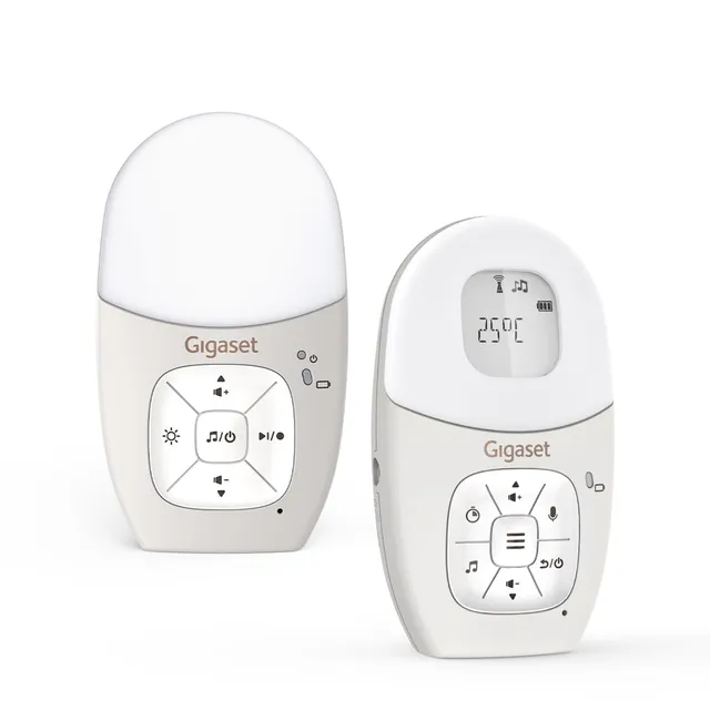 gigaset-baby-100-audio-babyphone-mit-dect-warm-grey image 1