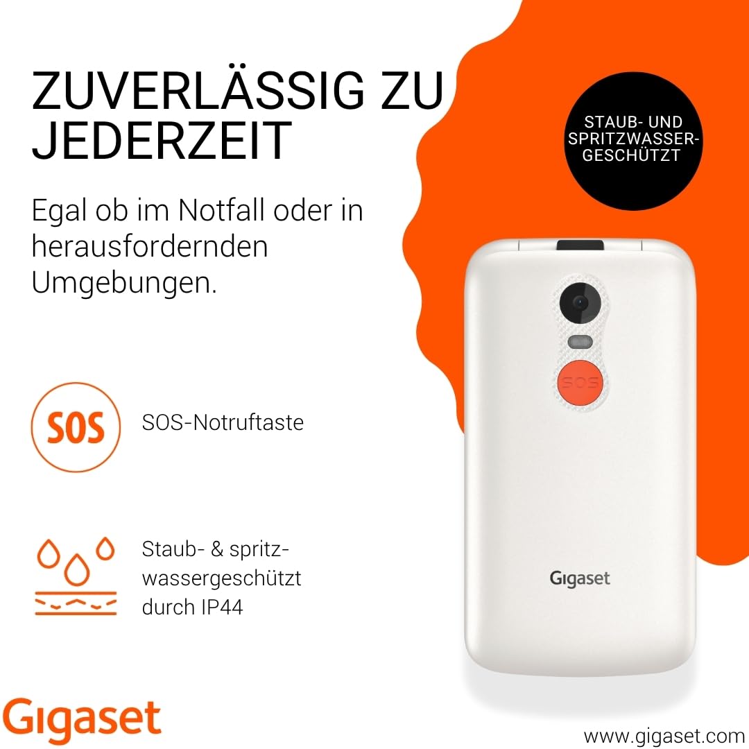 gigaset-gl595-klapphandy-mit-sos-taste-2-8-zoll-perlwei image 3