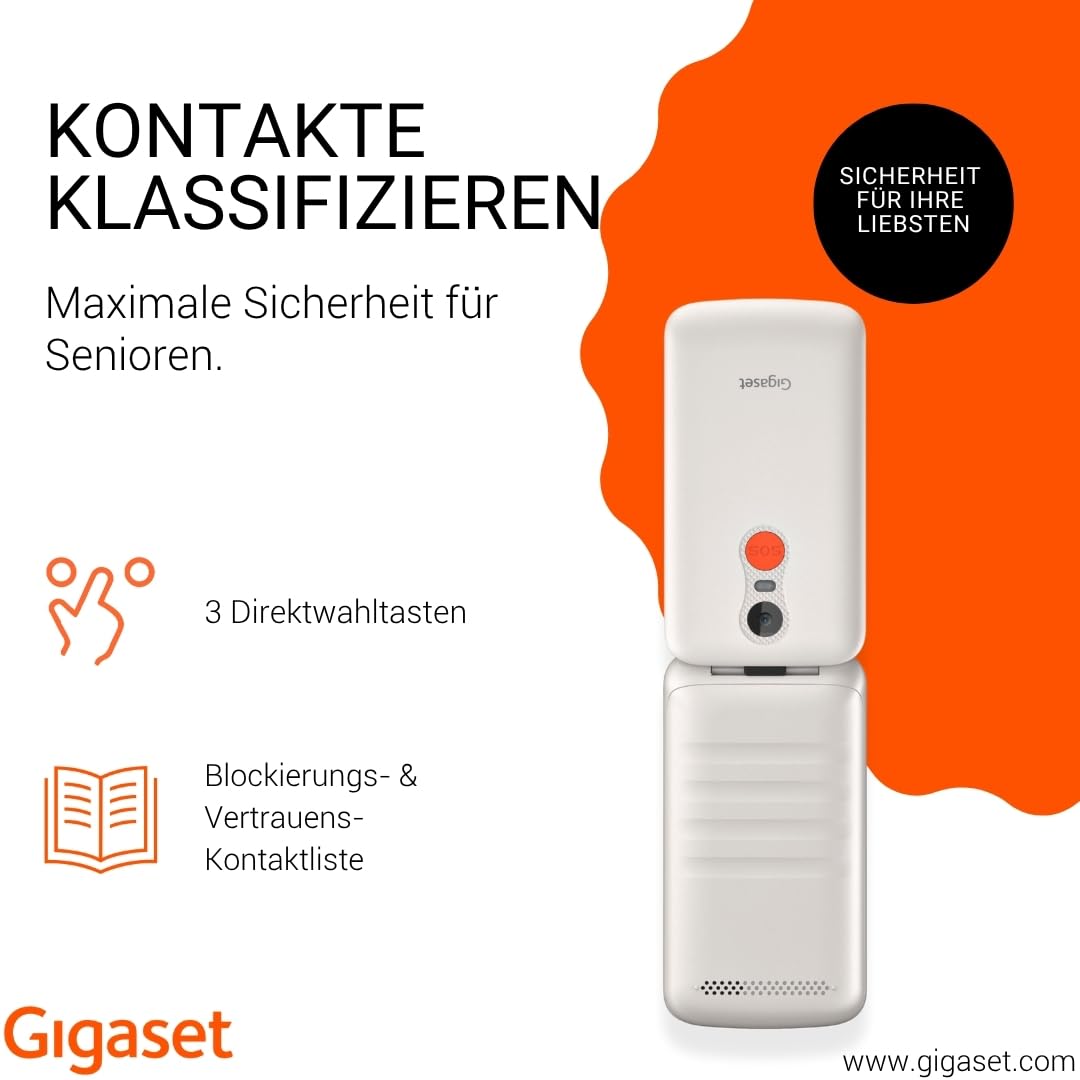 gigaset-gl595-klapphandy-mit-sos-taste-2-8-zoll-perlwei image 4