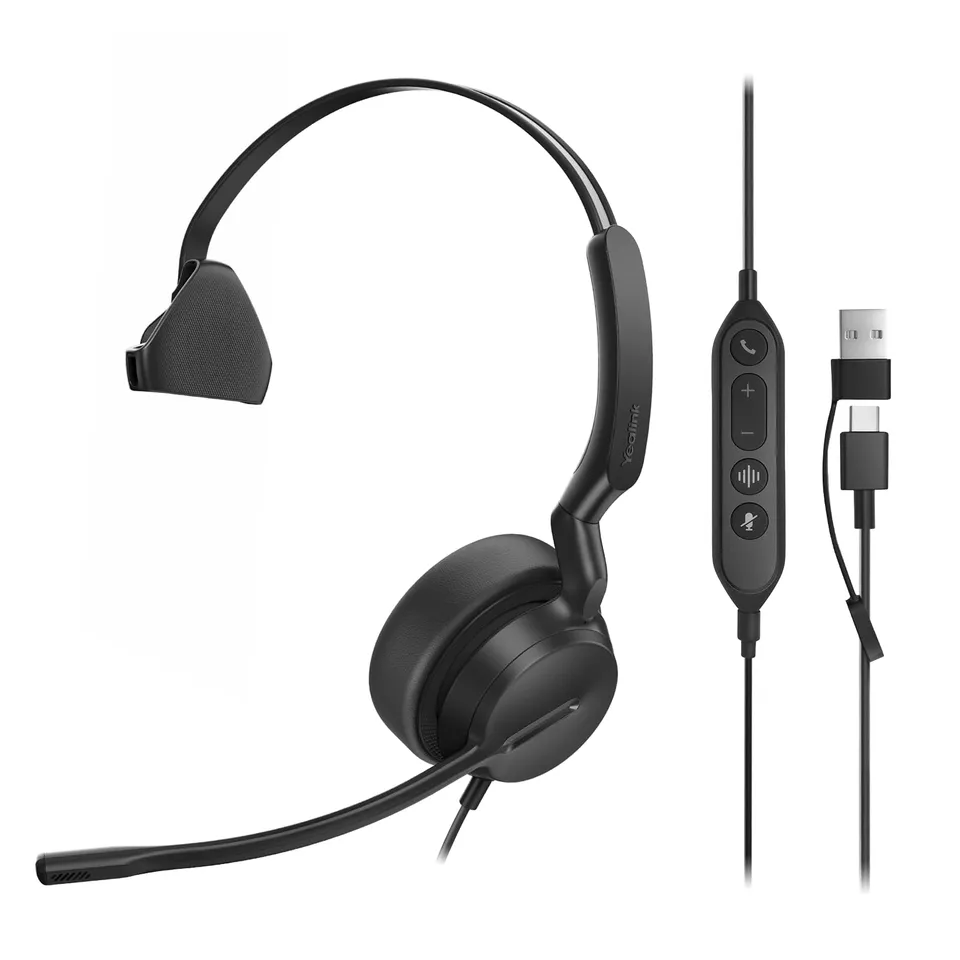 yealink-uh42-mono-usb-headset-kabelgebunden-mit-noise-cancelling-mikrofon-usb-c- image 1