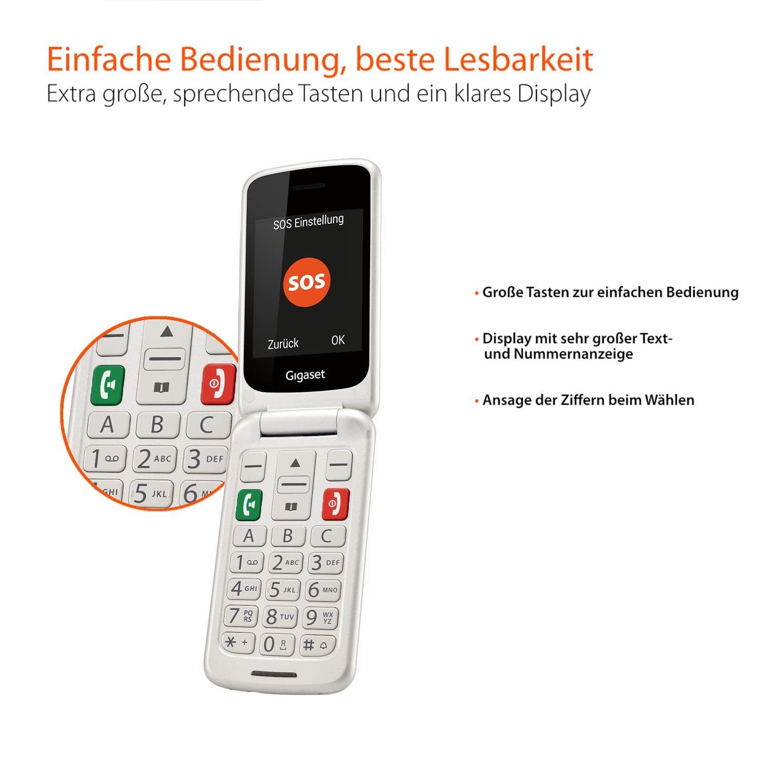 gigaset-gl590-gsm-senioren-klapphandy-2-8-zoll-farbdisplay-sos-pearl-white image 3