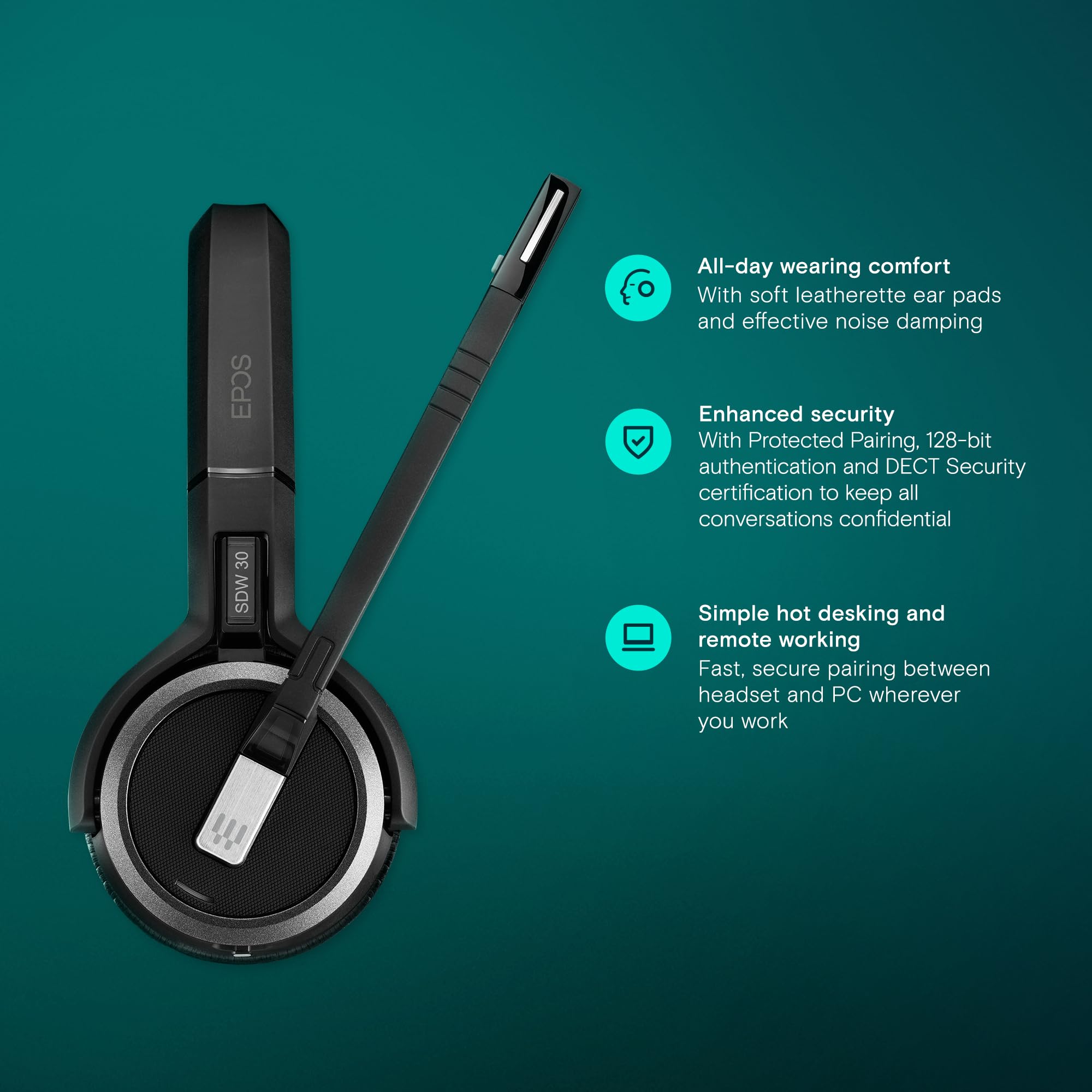 epos-sennheiser-impact-sdw-5031-dect-headset-einseitig-mit-dongle-ohne-basisstat image 5