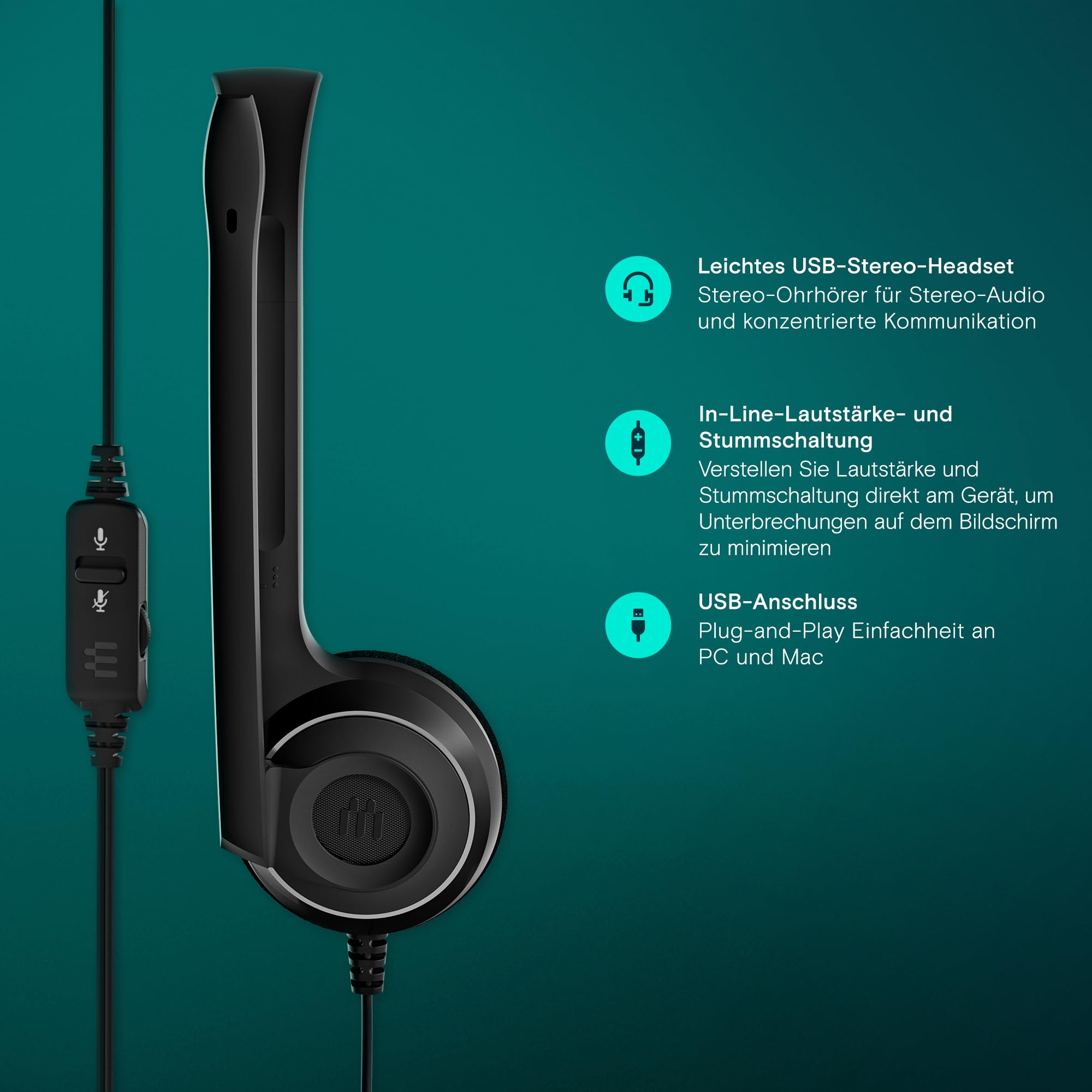 epos-pc-8-usb-on-ear-stereo-headset-kabelgebunden-mit-mikrofon image 3