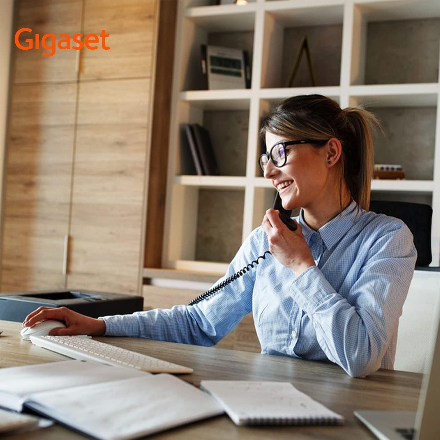 gigaset-desk-200-schnurgebundenes-telefon-schwarz-platzsparend-wandmontierbar image 7