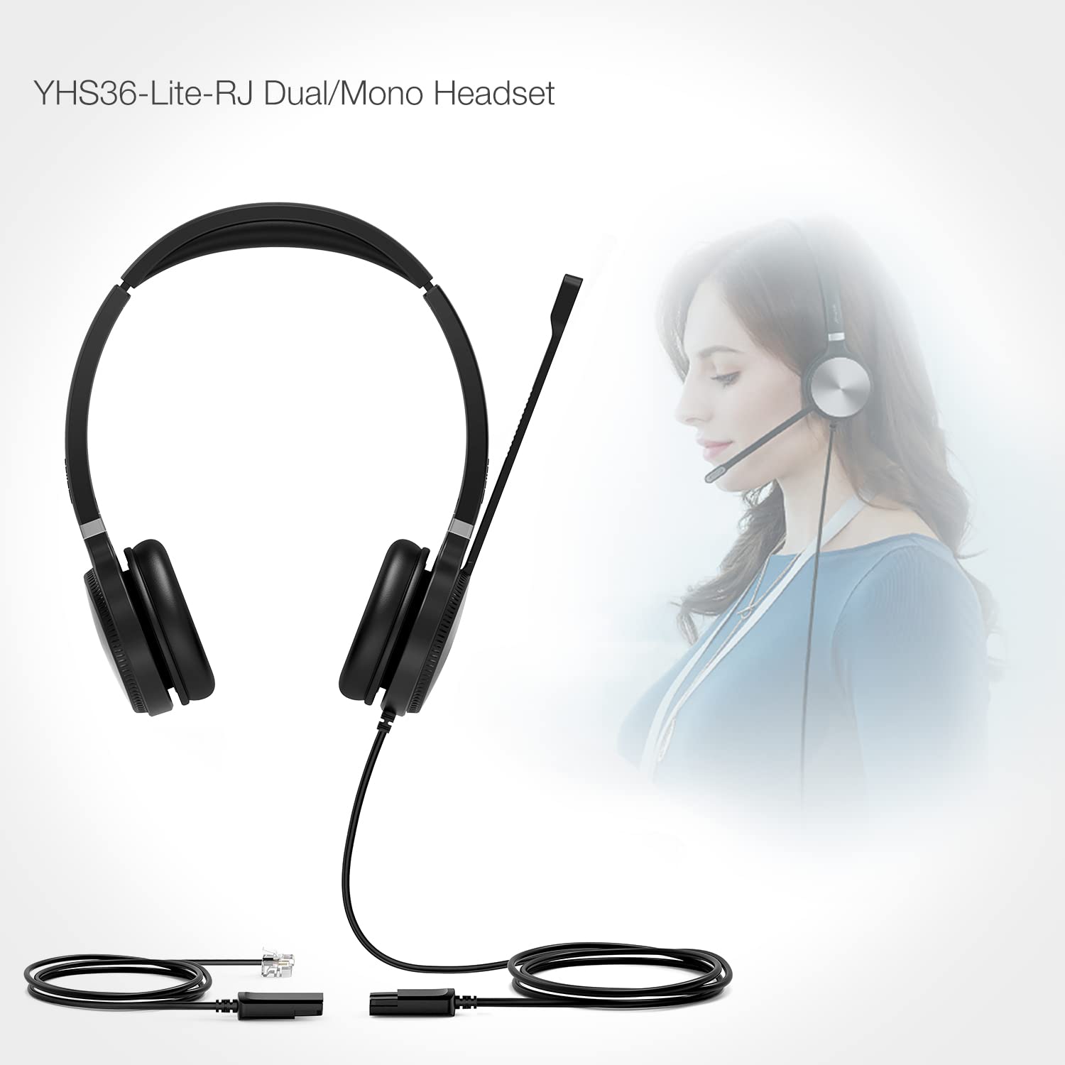 yealink-yhs36-rj9-headset-kabelgebundenes-b-ro-headset-mit-mikrofon image 2