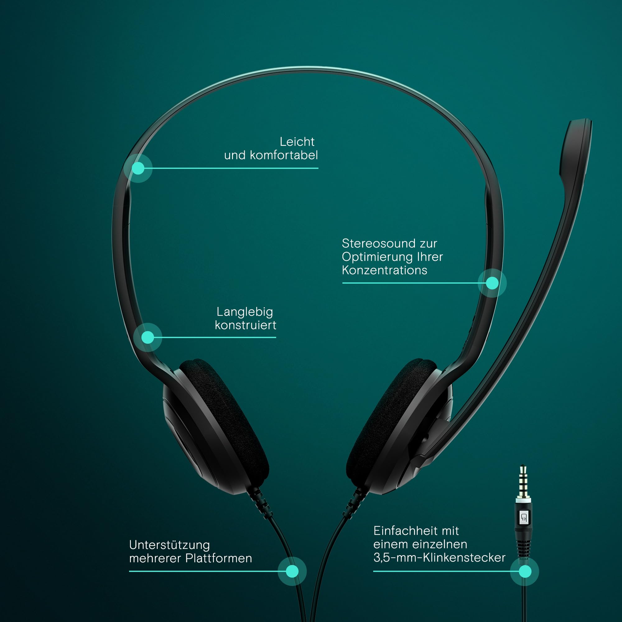 epos-pc-5-chat-kabelgebundenes-on-ear-headset-mit-noise-cancelling-mikrofon-und- image 2