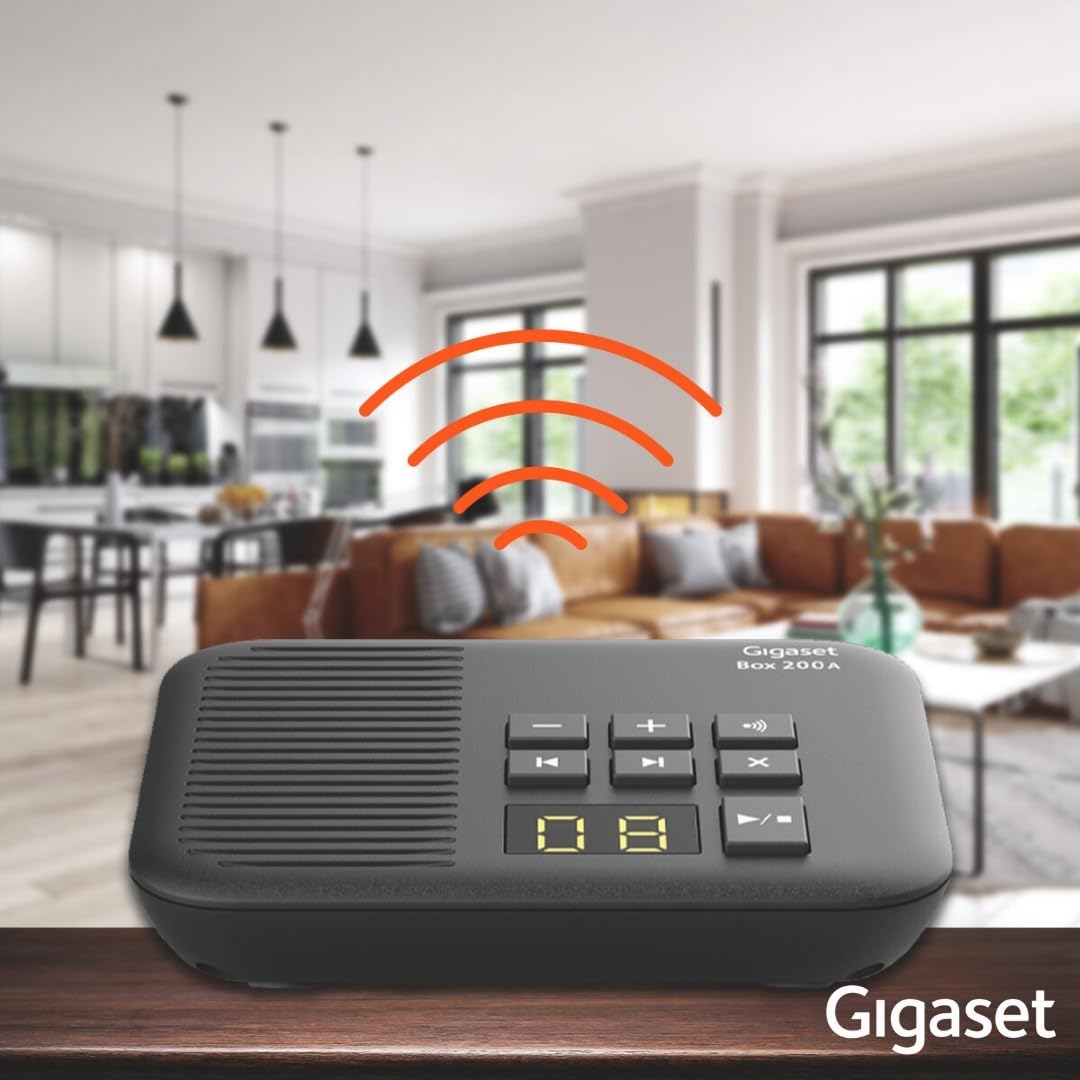 gigaset-box-200a-dect-basis-station-mit-anrufbeantworter-schwarz image 7