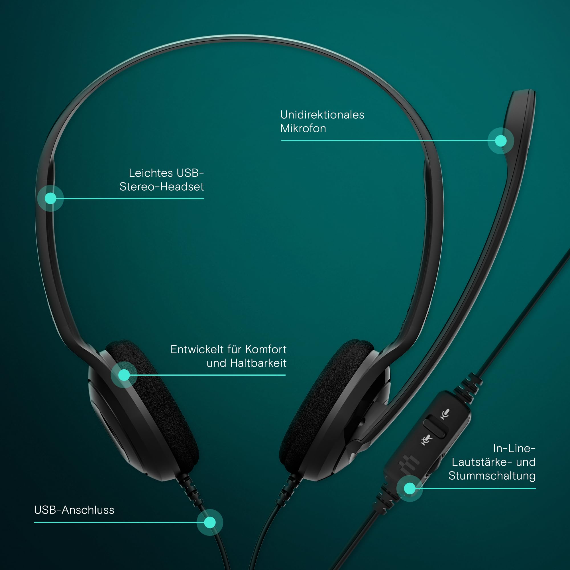 epos-pc-8-usb-on-ear-stereo-headset-kabelgebunden-mit-mikrofon image 2