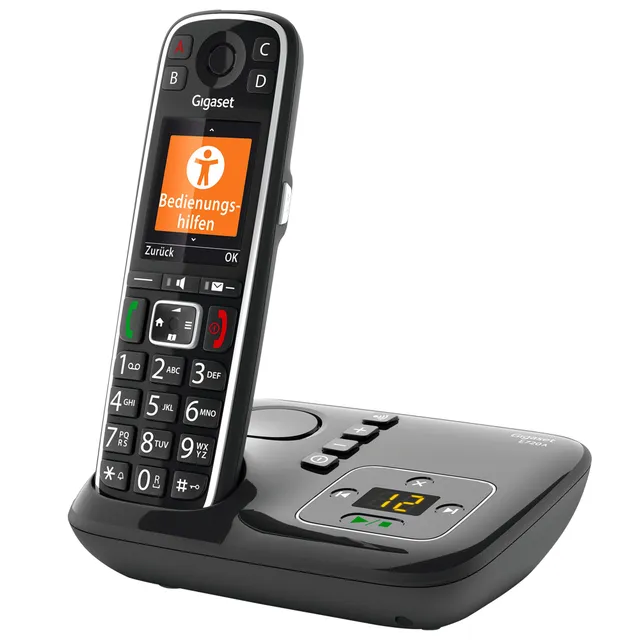 gigaset-e720a-premium-senioren-dect-telefon-mit-anrufbeantworter-bluetooth-schwa image 1