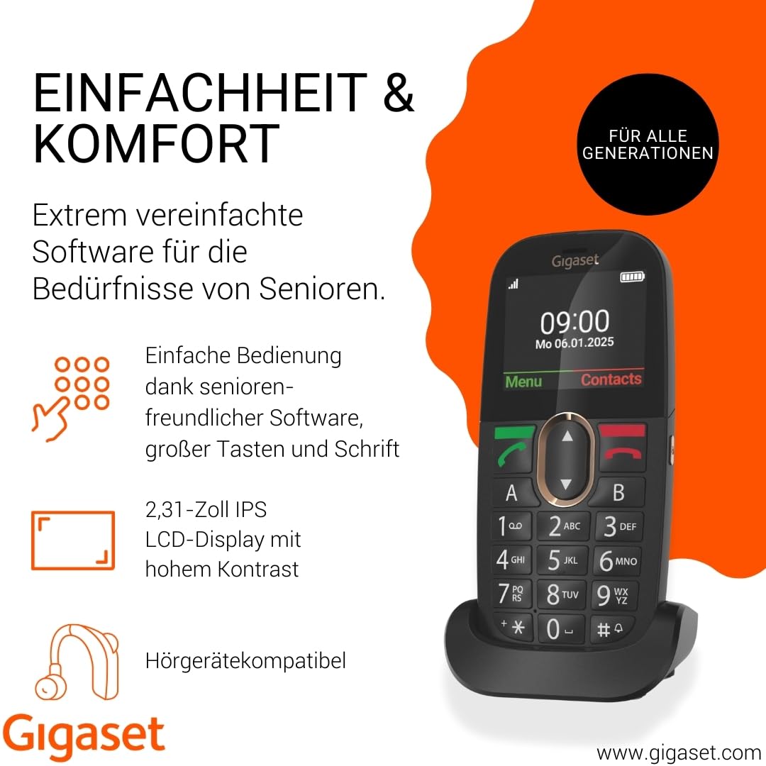 gigaset-gl695-senioren-handy-4g-volte-2-31-zoll-schwarz image 2