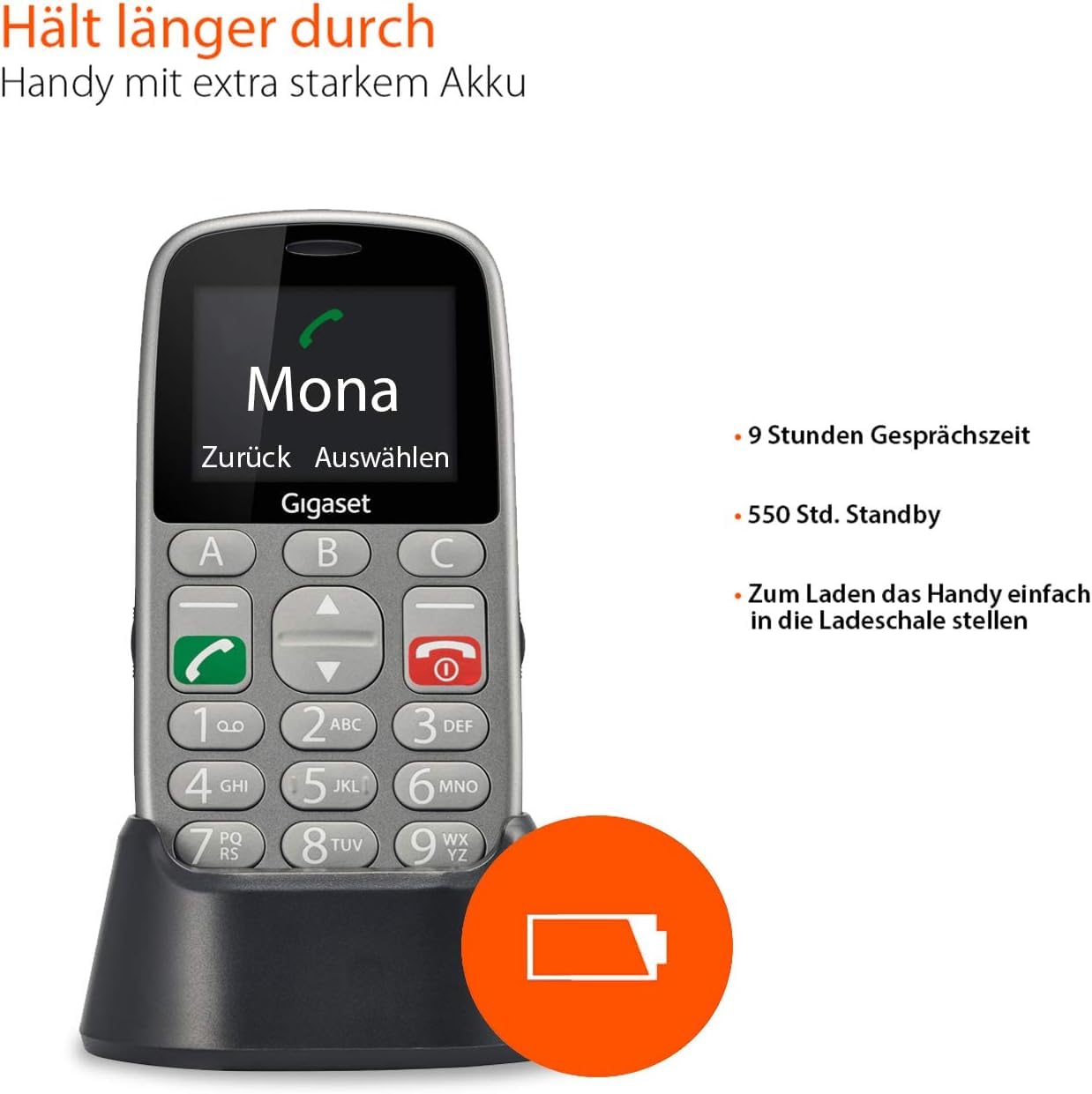 gigaset-gl390-gsm-senioren-handy-mit-sos-taste-titan-silber-ohne-vertrag image 5
