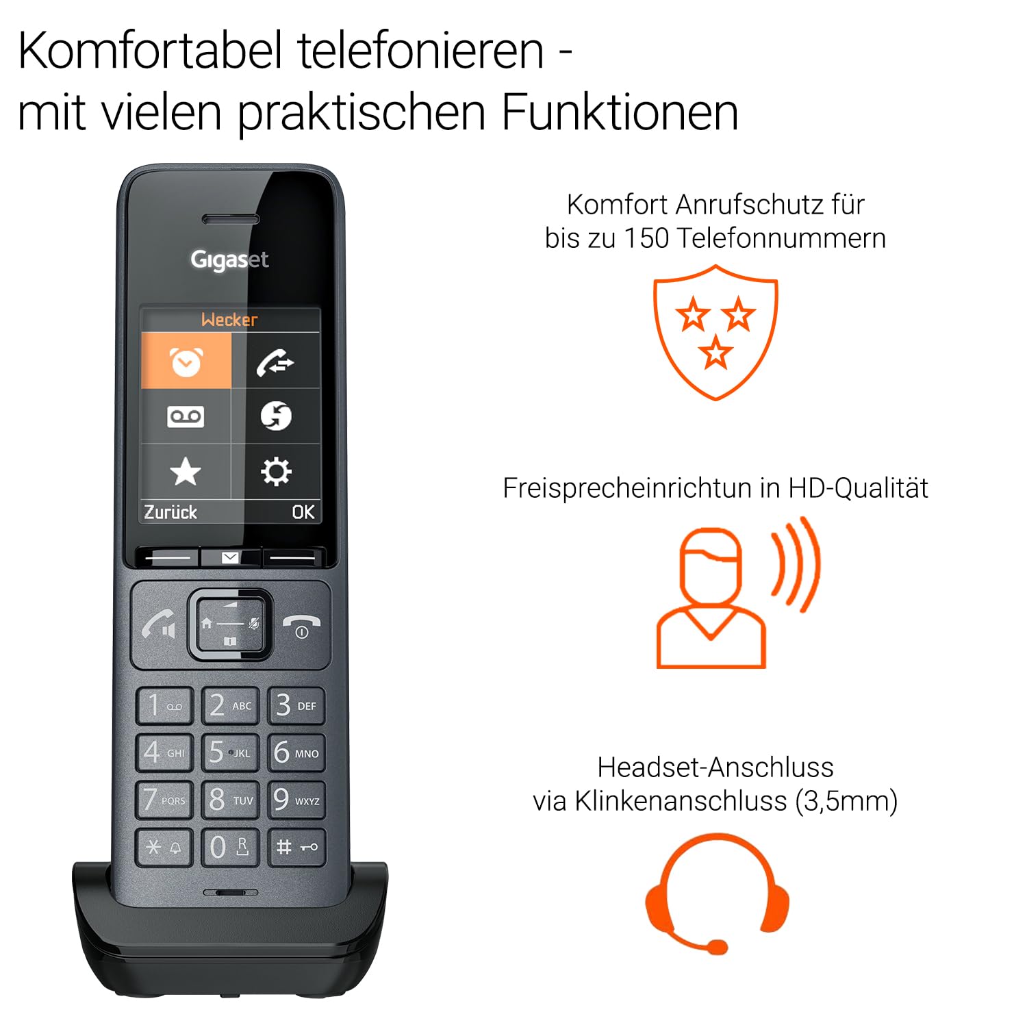 gigaset-comfort-520hx-duo-2x-dect-mobilteil-f-r-fritzbox-titan-schwarz-ohne-basi image 4