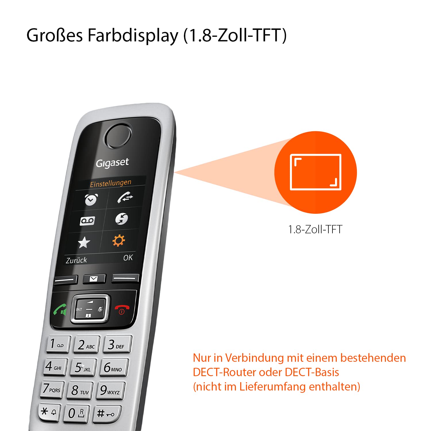 gigaset-c430hx-dect-mobilteil-mit-ladeschale-f-r-router image 2
