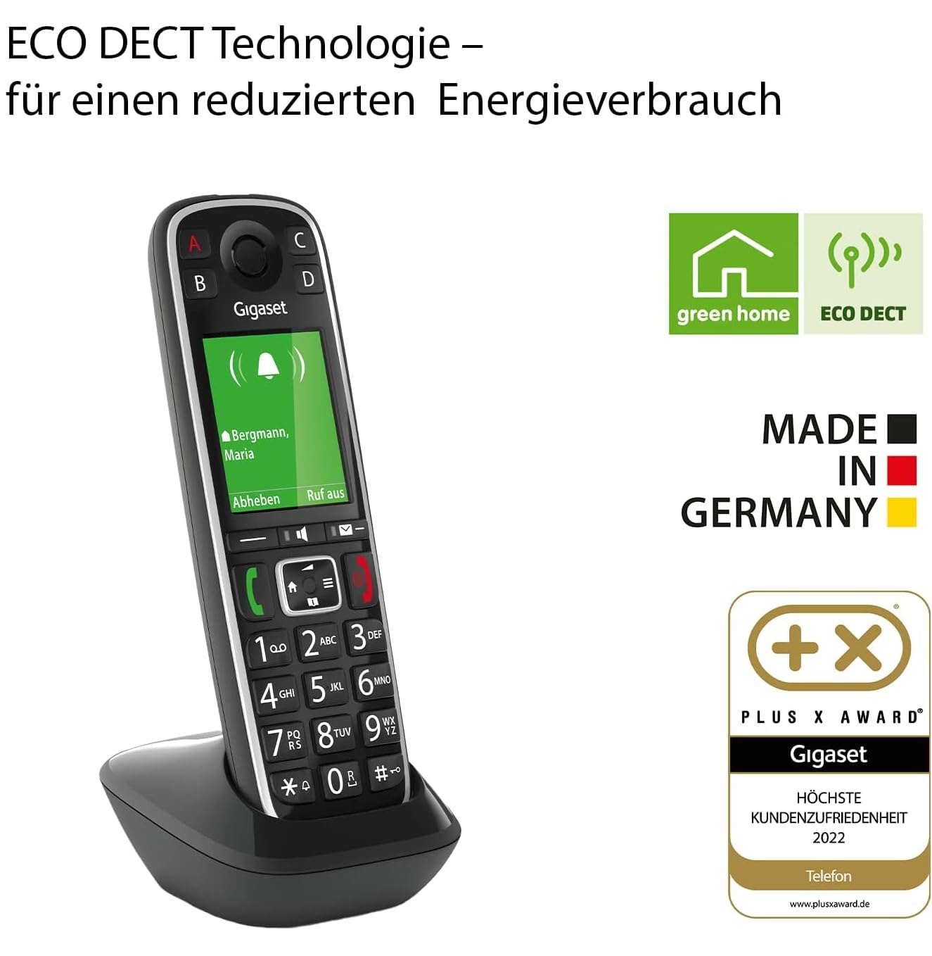 gigaset-e720hx-dect-mobilteil-mit-ladeschale-bluetooth-schwarz-ohne-basis image 5