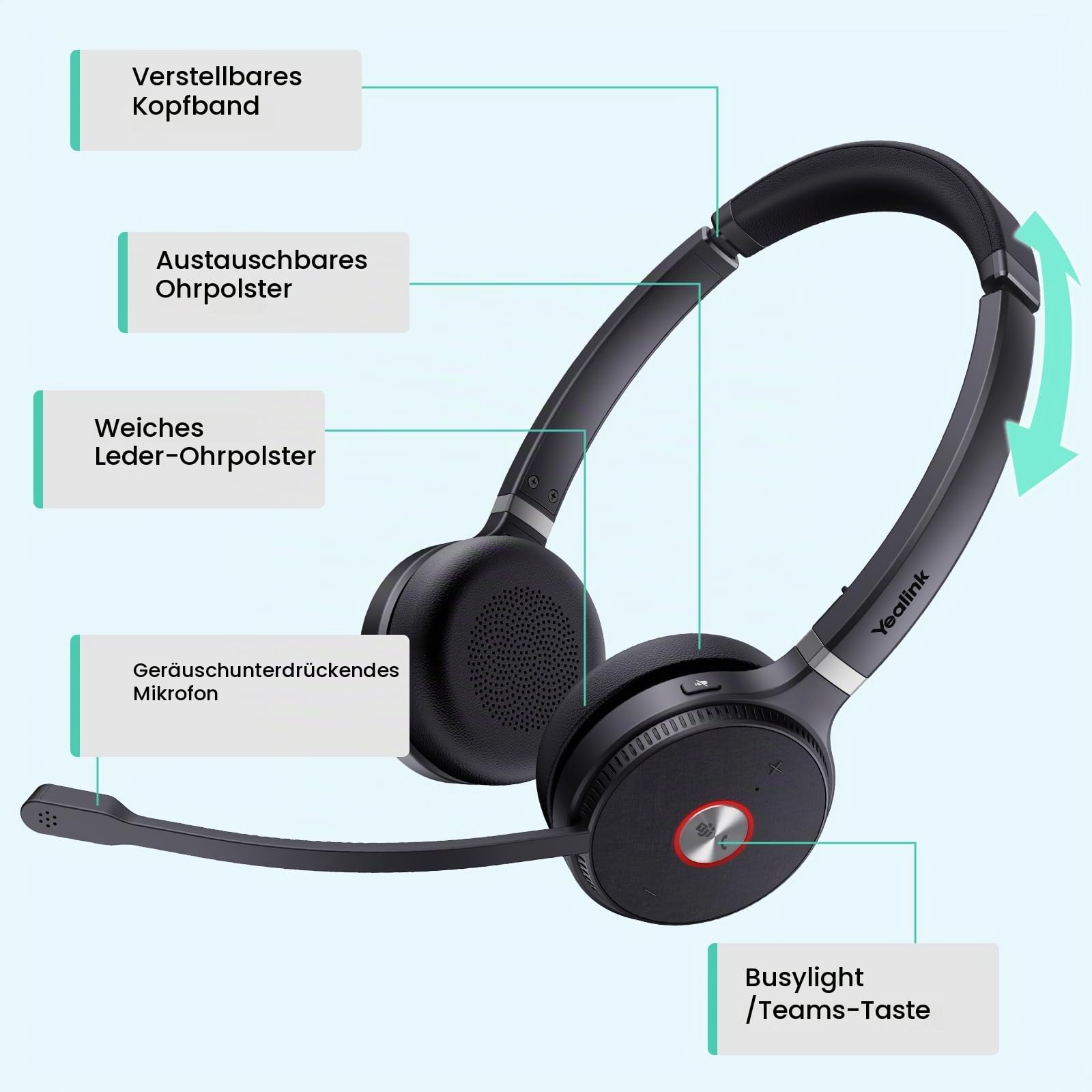 yealink-wh62-mono-dect-headset-kabellos-mit-mikrofon-teams-zertifiziert-einseiti image 5