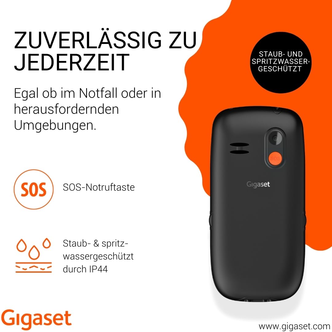 gigaset-gl395-seniorenhandy-mit-sos-taste-2-2-zoll-schwarz image 3