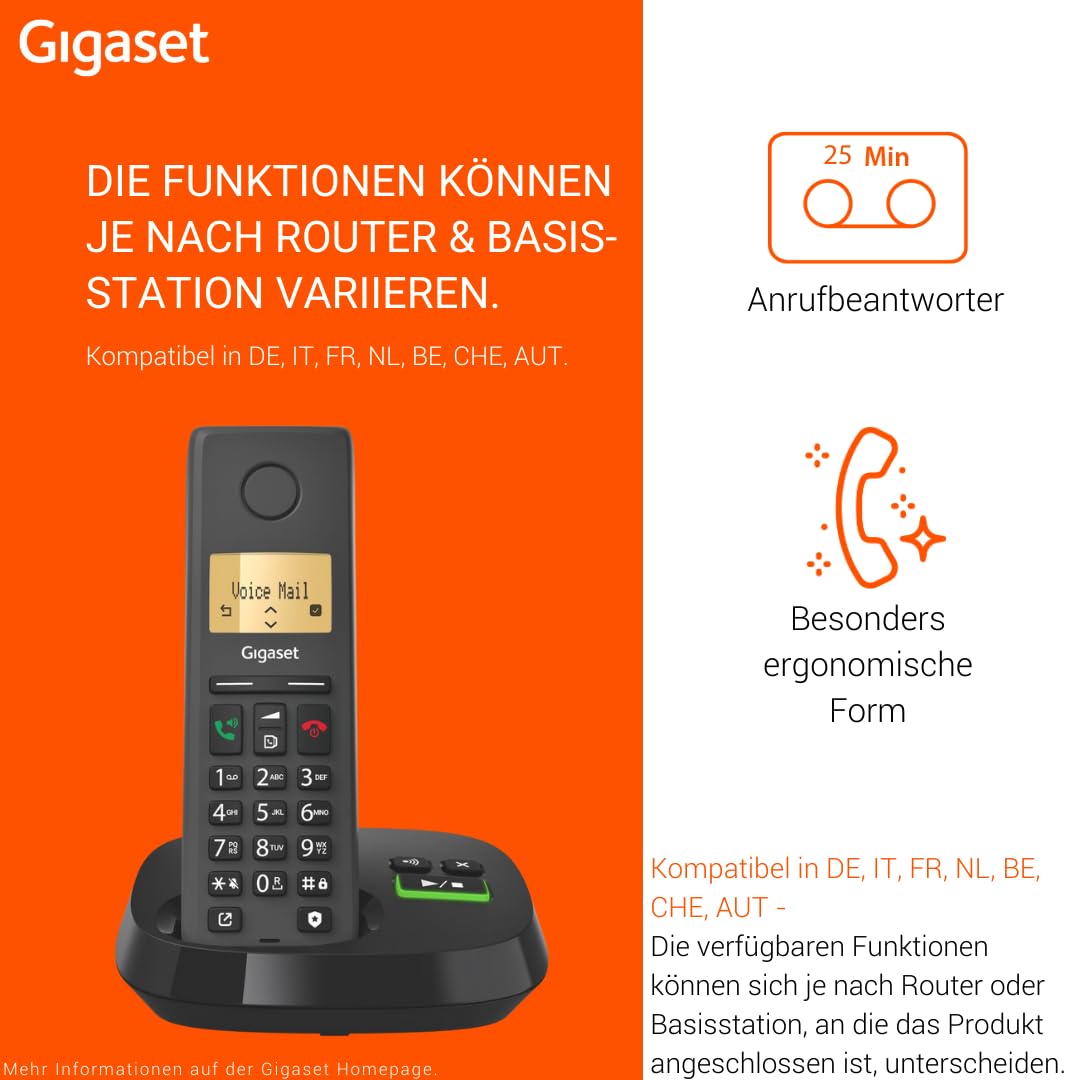 gigaset-pure-220a-dect-telefon-mit-anrufbeantworter-und-call-block-anthrazit image 2