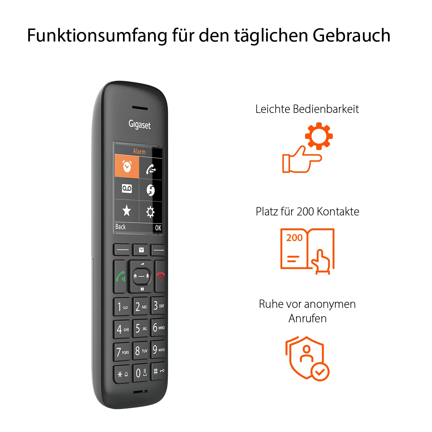 gigaset-c570hx-dect-mobilteil-mit-ladeschale-und-2-2-zoll-display image 3
