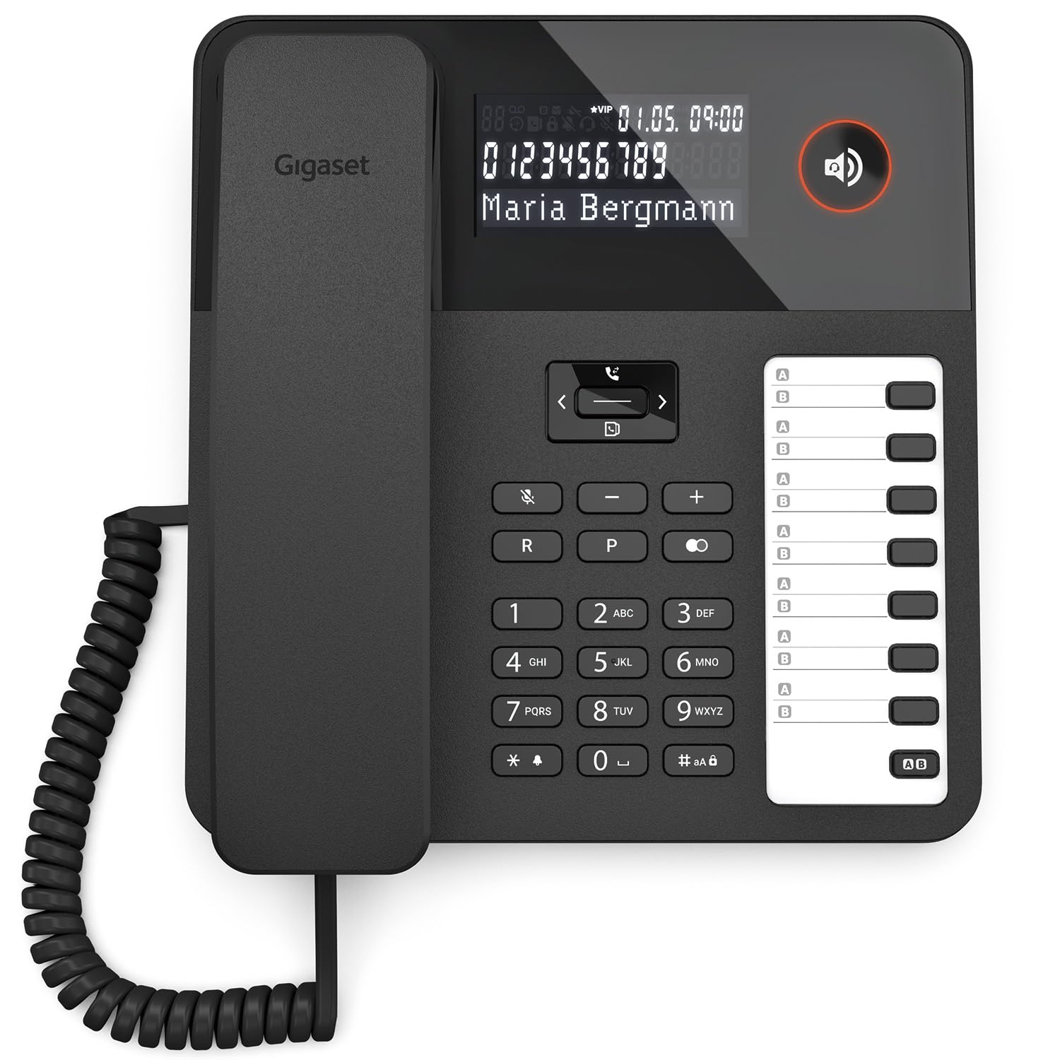 gigaset-desk-600-schnurgebundenes-tischtelefon-schwarz image 1