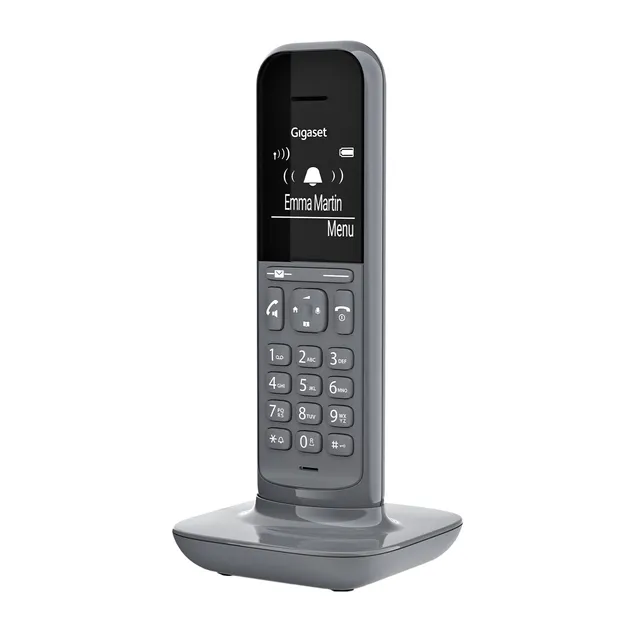 gigaset-cl390hx-design-dect-mobilteil-mit-ladeschale-f-r-fritzbox-grau-ohne-basi image 1