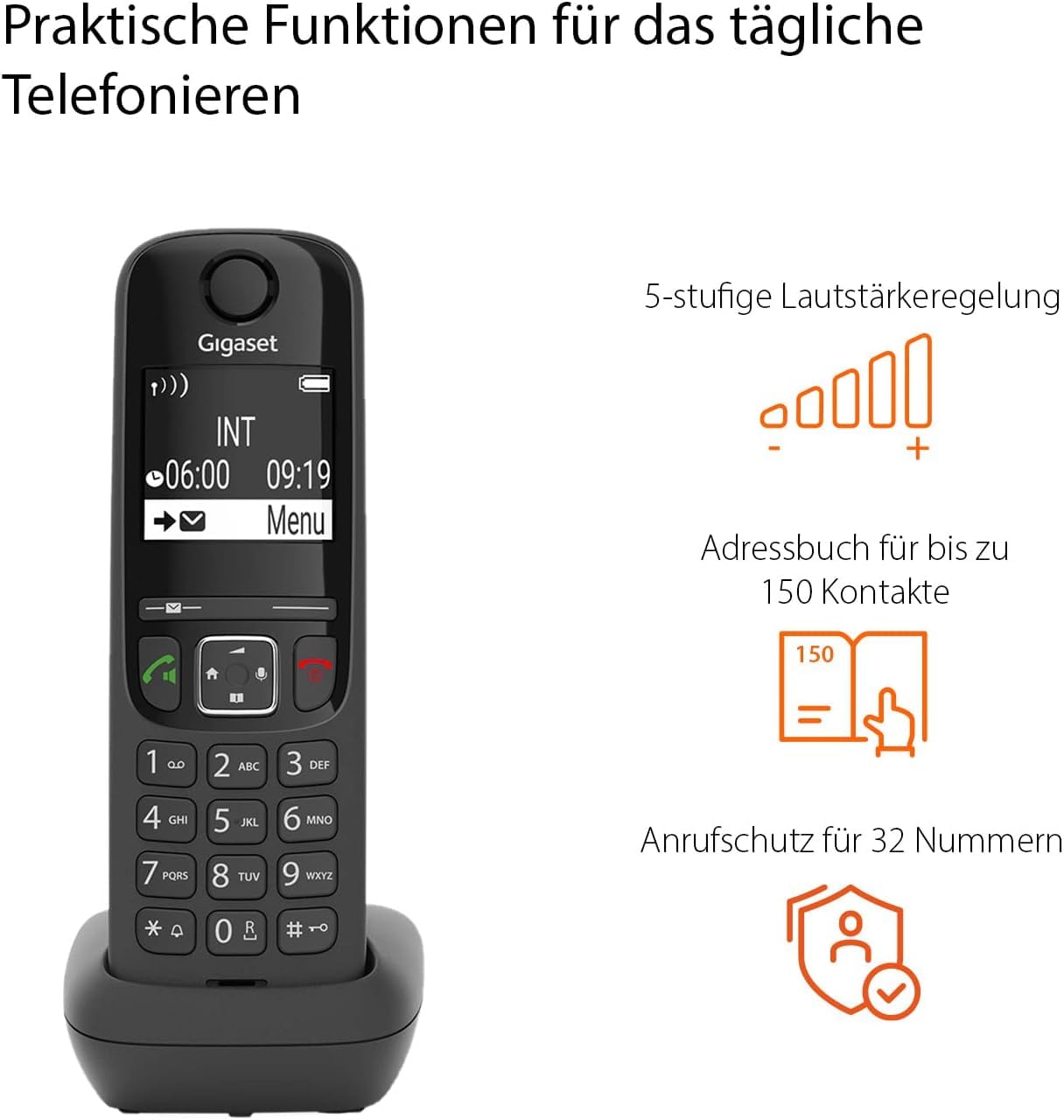 gigaset-as690hx-dect-mobilteil-mit-ladeschale-f-r-fritzbox-schwarz-ohne-basis image 4