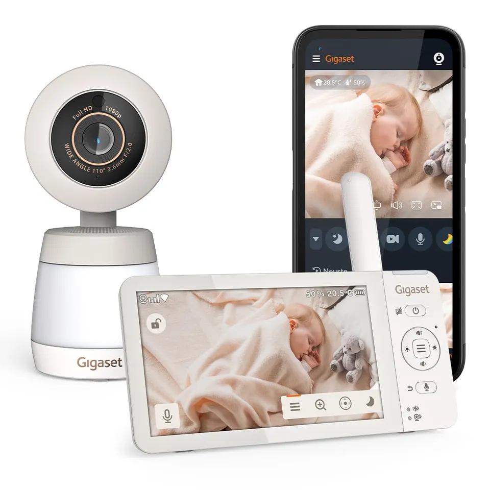 gigaset-baby-700-connected-video-babyphone-5-5-full-hd-touchscreen-cream-white-w image 1