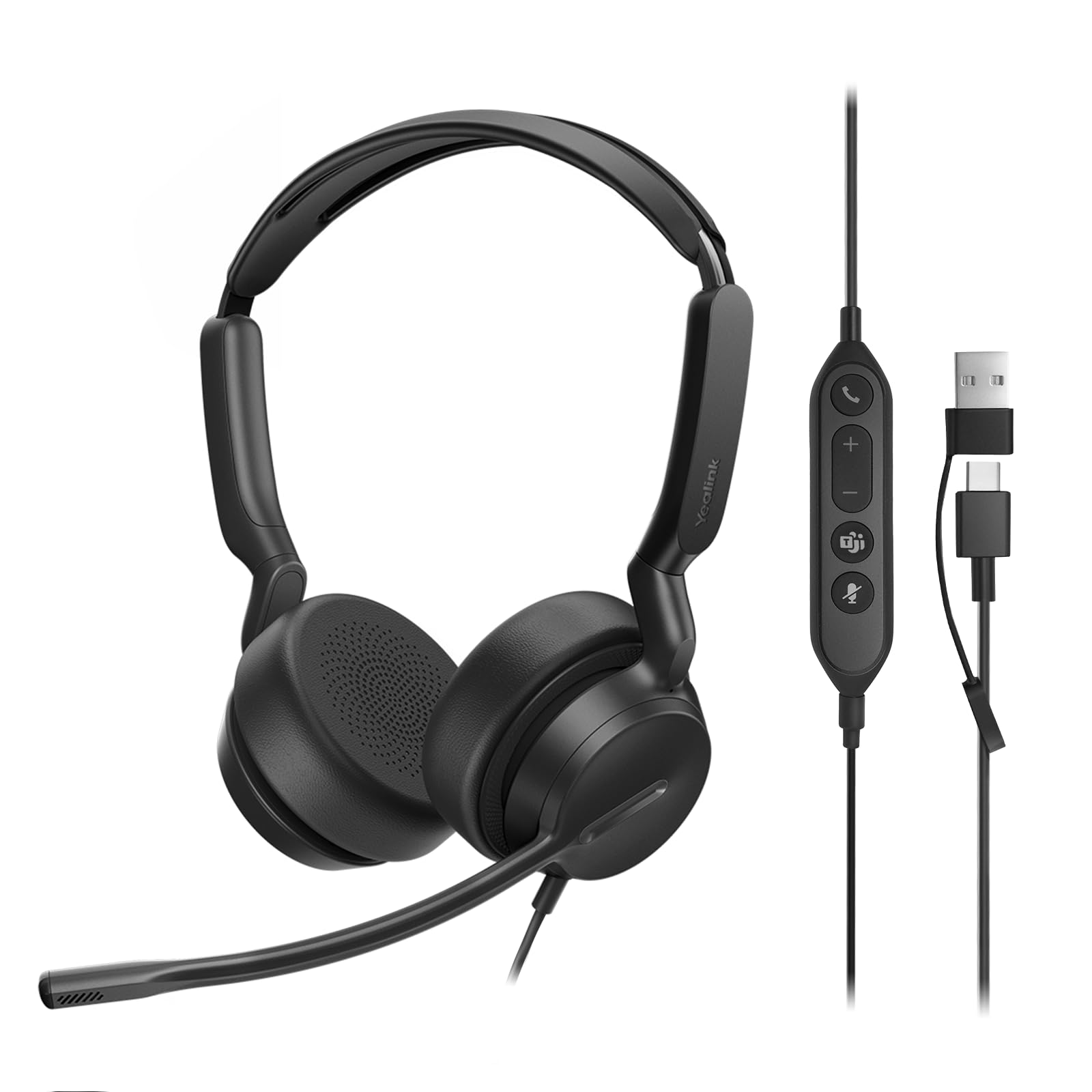 yealink-uh42-mono-usb-headset-kabelgebunden-mit-noise-cancelling-mikrofon-usb-c- image 8