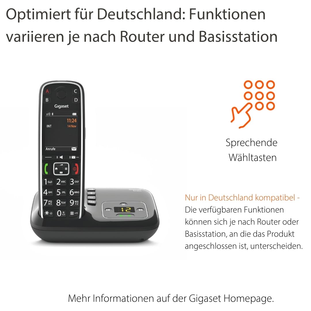 gigaset-e720a-premium-senioren-dect-telefon-mit-anrufbeantworter-bluetooth-schwa image 2