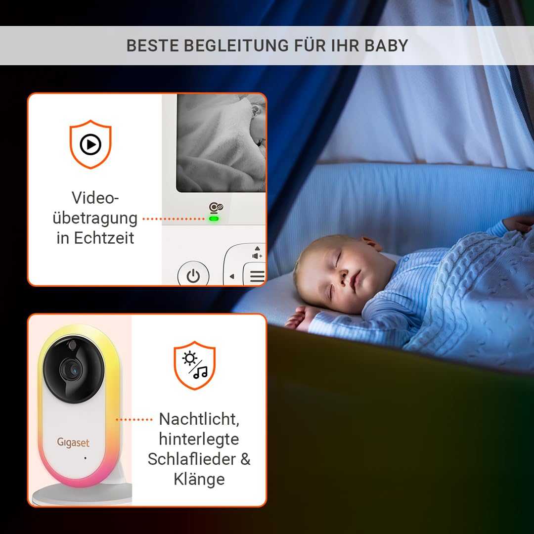 gigaset-baby-300-video-babyphone-mit-kamera-2-8-zoll-lcd-zwei-wege-audio image 6