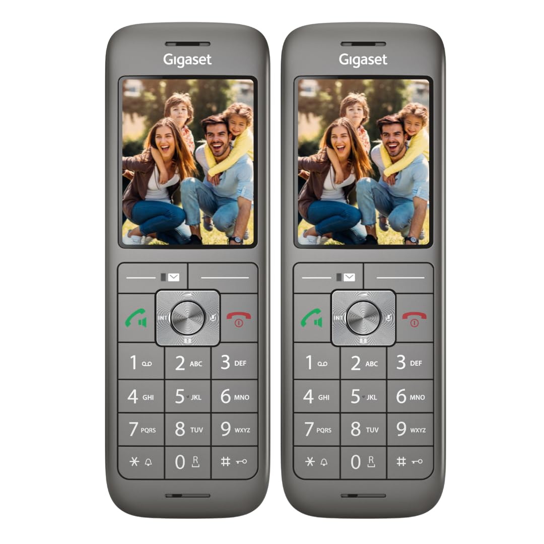 gigaset-cl660hx-duo-dect-mobilteil-set-2x-mit-ladeschale-anthrazit-metallic-frit image 1