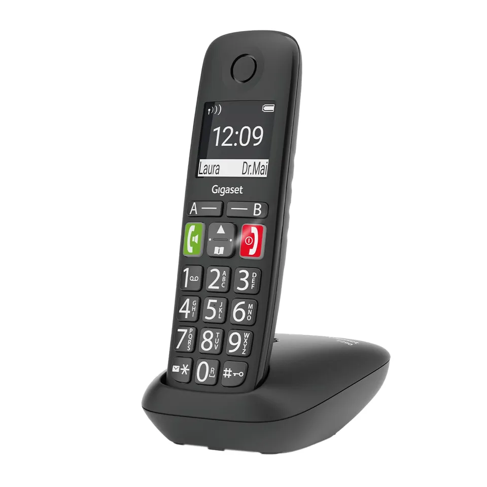 gigaset-e290-schnurloses-senioren-telefon-ohne-ab-schwarz image 1