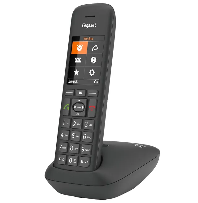 gigaset-c575-schnurloses-dect-telefon-mit-basis-farbdisplay-schwarz image 1