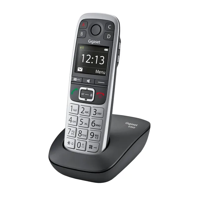 gigaset-e560-senioren-dect-telefon-schnurlos-mit-notruftaste-silber image 1