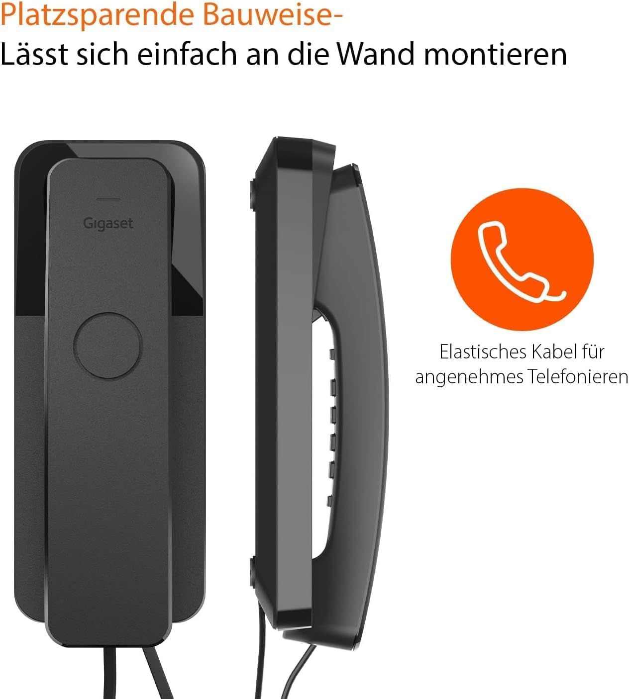 gigaset-desk-200-schnurgebundenes-telefon-schwarz-platzsparend-wandmontierbar image 4