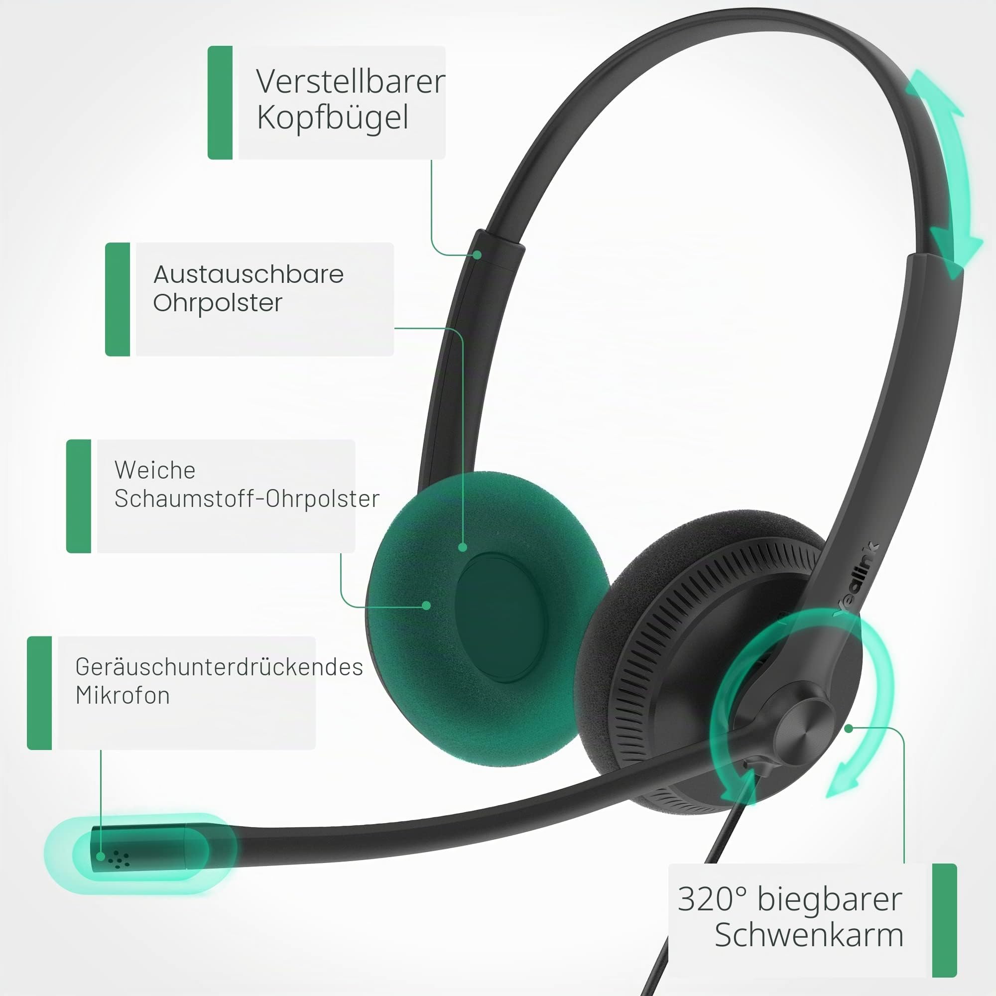 yealink-uh34-lite-kabelgebundenes-pc-headset-usb-a-noise-cancelling image 8