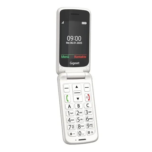 gigaset-gl595-klapphandy-mit-sos-taste-2-8-zoll-perlwei image 1