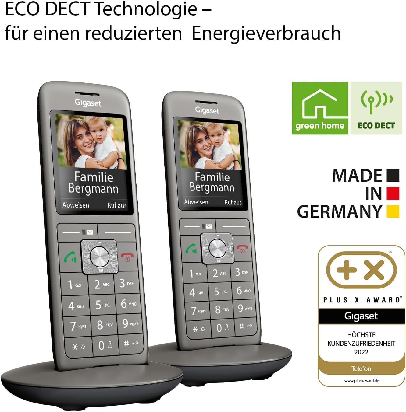 gigaset-cl660hx-duo-dect-mobilteil-set-2x-mit-ladeschale-anthrazit-metallic-frit image 5
