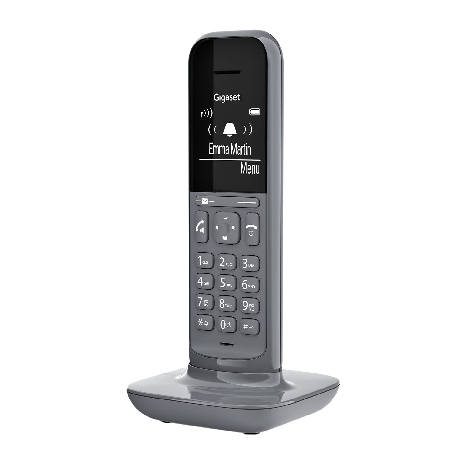 gigaset-cl390hx-design-dect-mobilteil-mit-ladeschale-f-r-fritzbox-grau-ohne-basi image 1