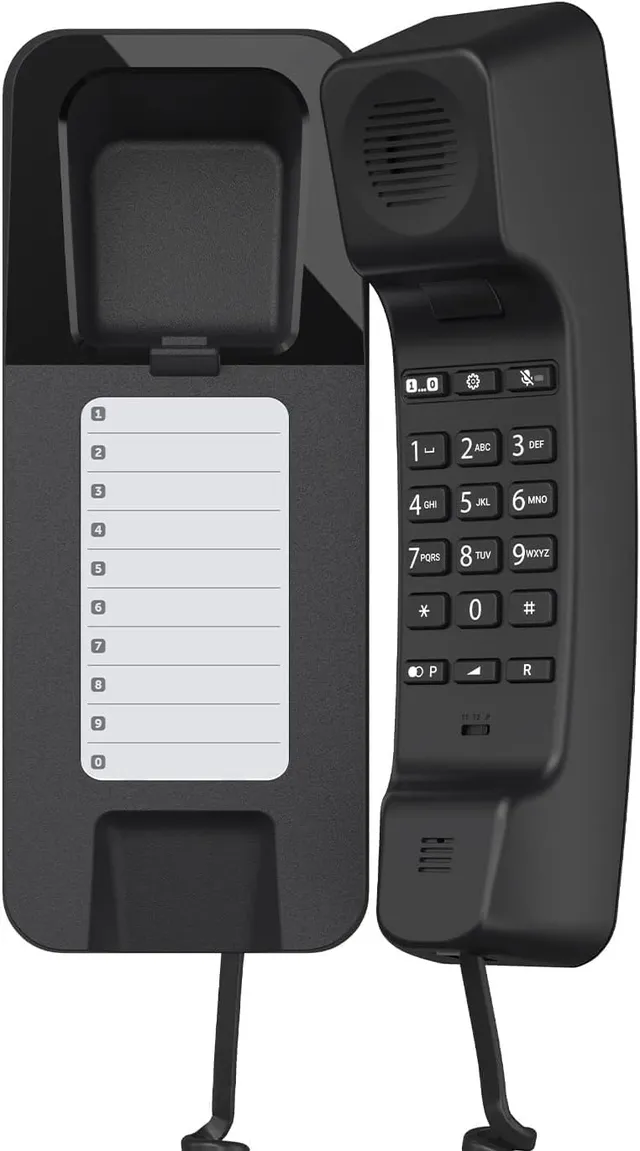 gigaset-desk-200-schnurgebundenes-telefon-schwarz-platzsparend-wandmontierbar image 1