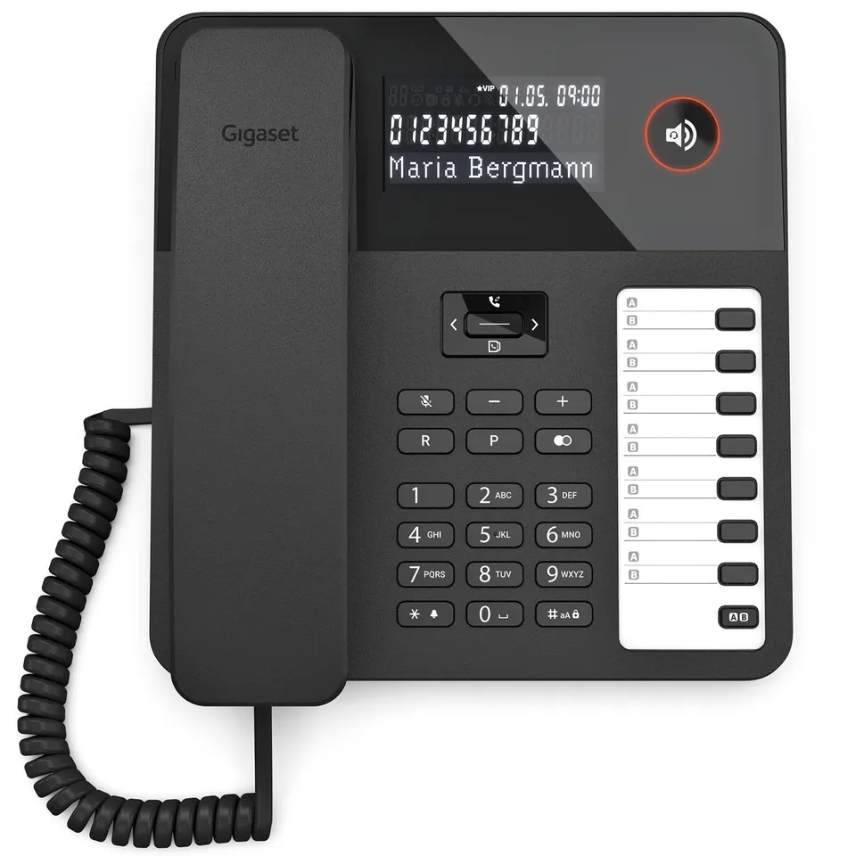 gigaset-desk-600-schnurgebundenes-tischtelefon-schwarz image 1