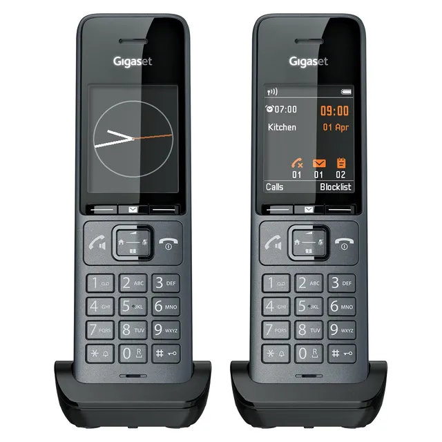 gigaset-comfort-520hx-duo-2x-dect-mobilteil-f-r-fritzbox-titan-schwarz-ohne-basi image 1