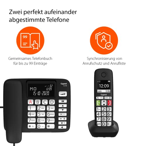 gigaset-dl780-plus-kombi-set-tischtelefon-mobilteil-schwarz image 8