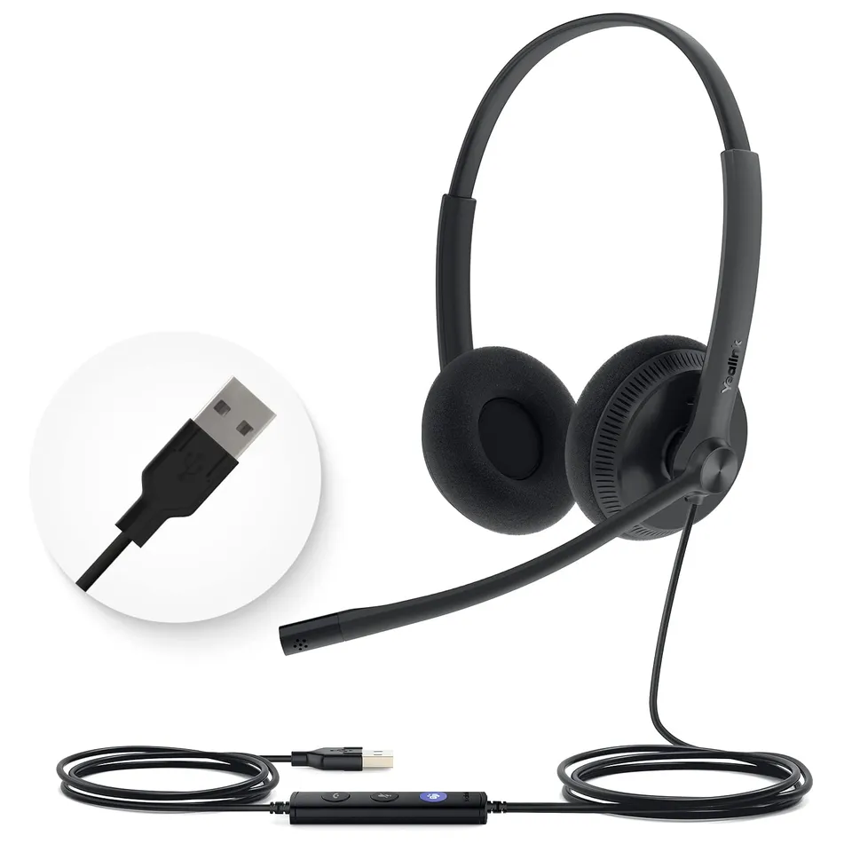 yealink-uh34-lite-kabelgebundenes-pc-headset-usb-a-noise-cancelling image 1